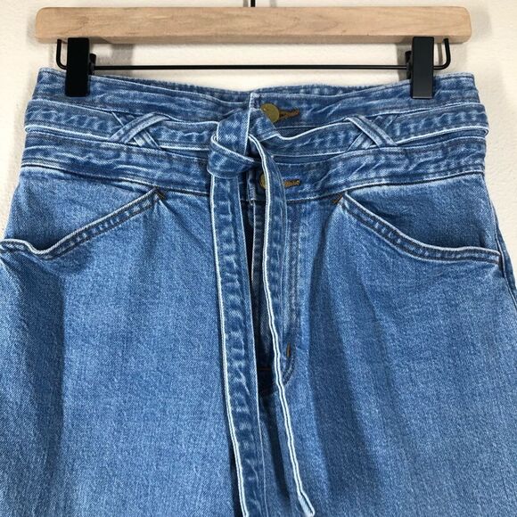 J Brand x Revolve Sukey High Waist Raw Edge Straight Leg Crop Jeans Size 26 - Picture 2 of 9